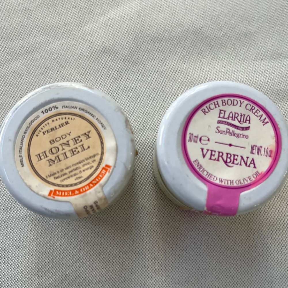 Perlier Honey Miel and Elariaa Verbena Set of 2 Lotion Travel Size 1 oz‎ 30 ML